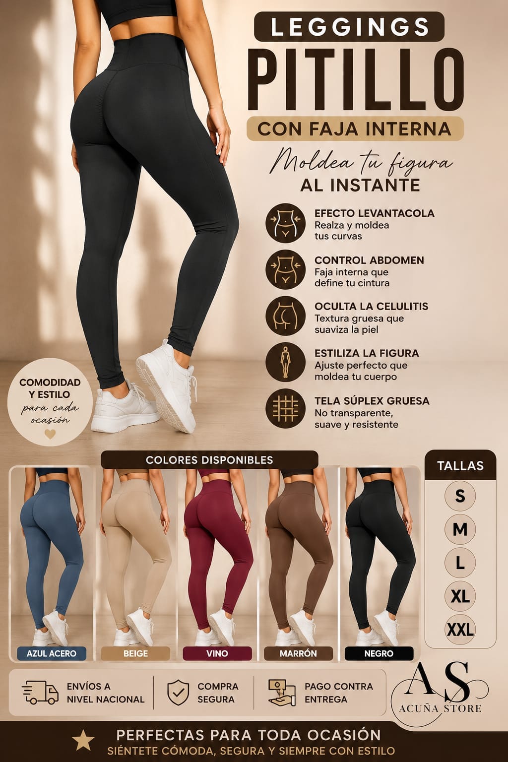 Leggins Levanta-Glúteos
